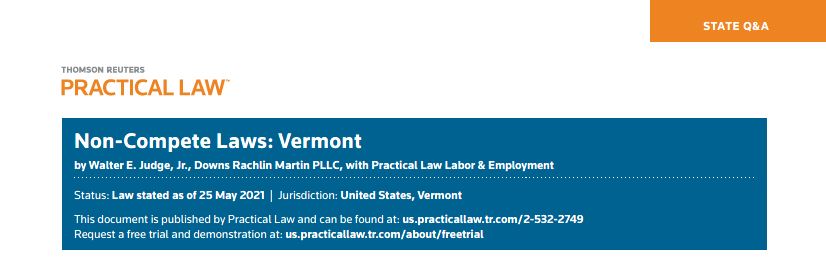 Vermont Non Compete Laws DRM