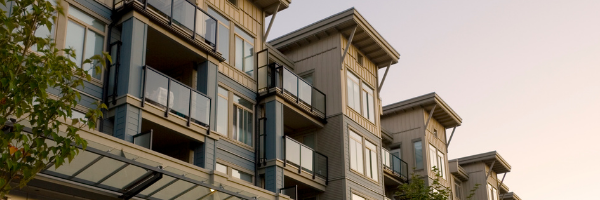 Image of top of condominium building