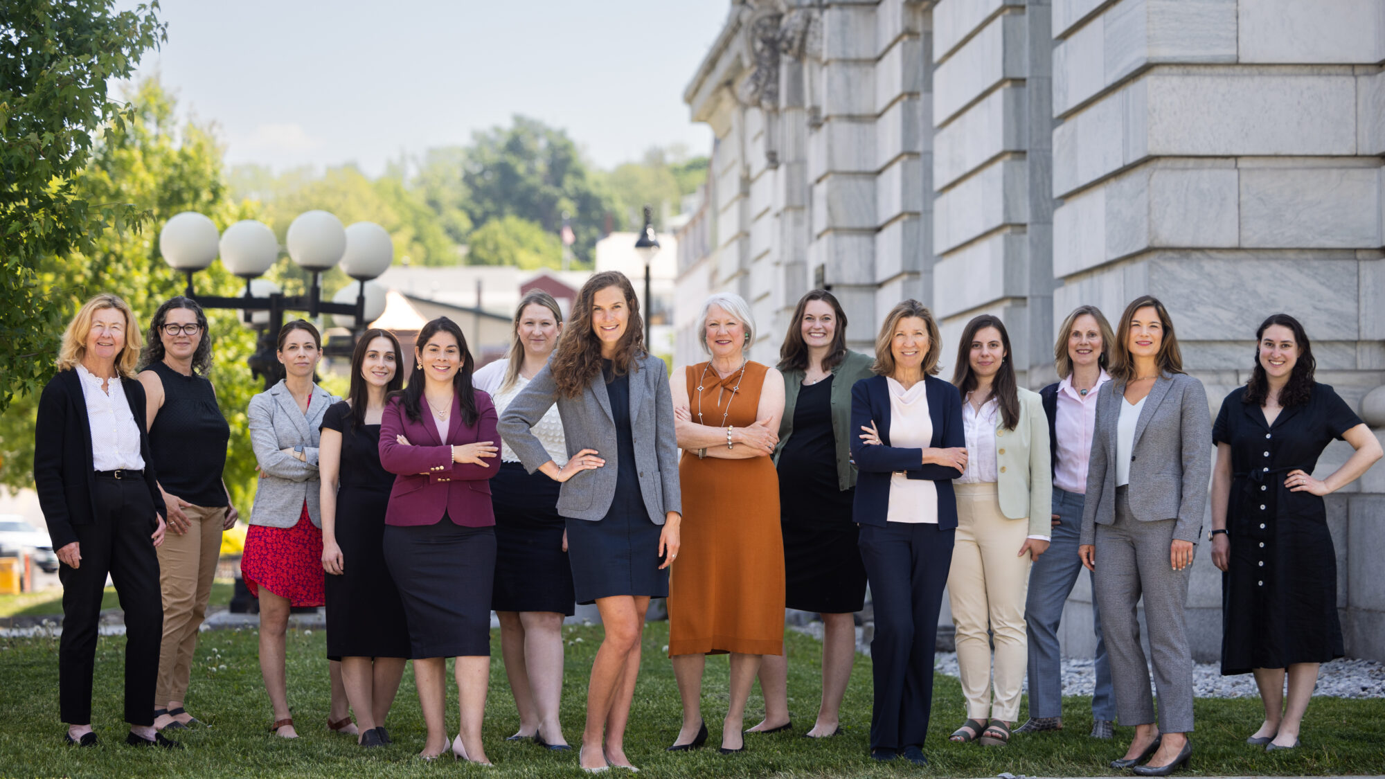 Group of women attorneys outside.